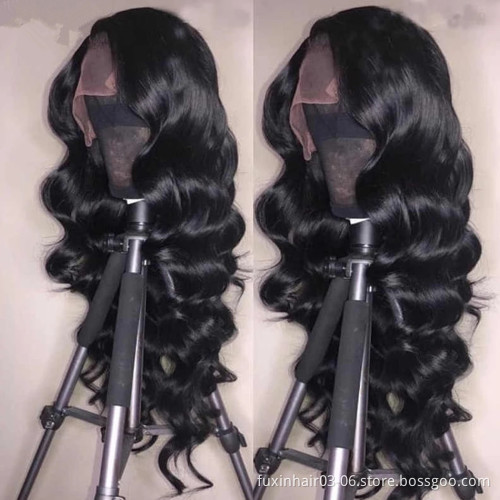 Indian Loose Body Wave 13x4 Frontal Wig 30Inch Loose Body Wave Lace Front Human Hair Wigs 4x4 Closure Wigs For Women Human Hair